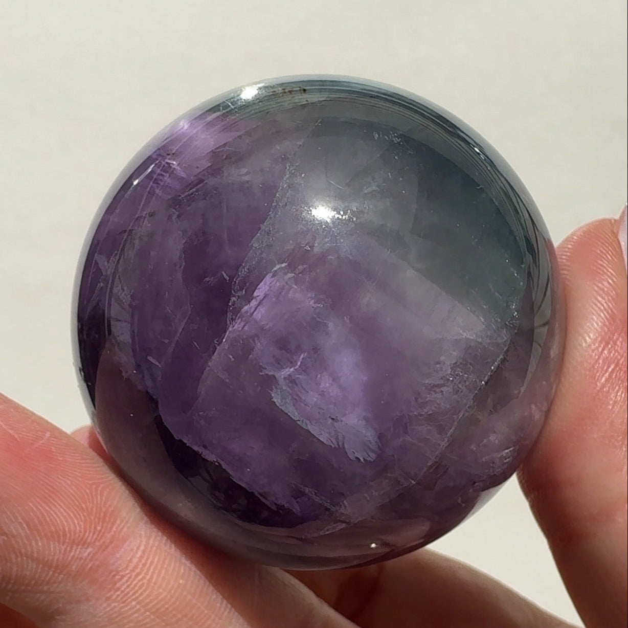 Rainbow Fluorite Sphere | C
