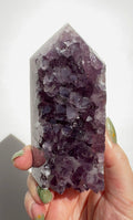 High Quality Purple Amethyst Tower