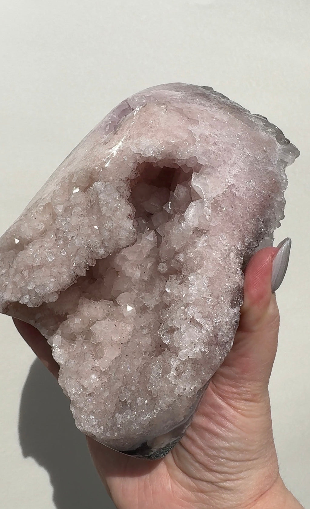 XL Druzy Pink Amethyst Freeform