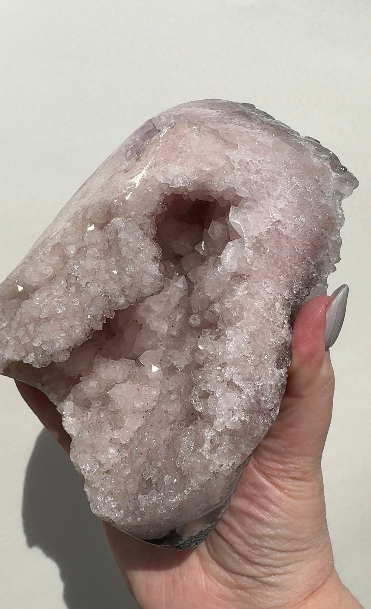 XL Druzy Pink Amethyst Freeform
