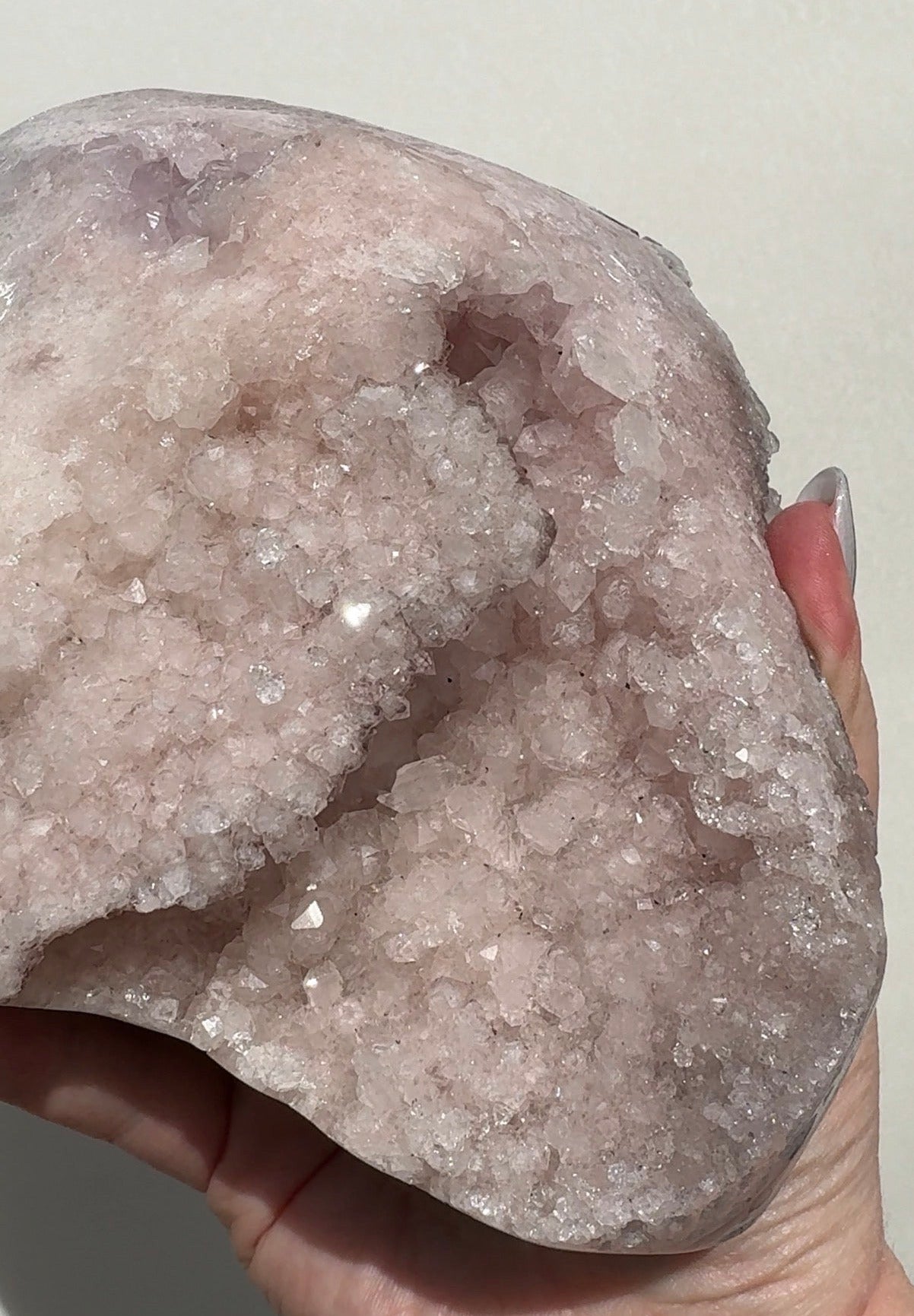 XL Druzy Pink Amethyst Freeform