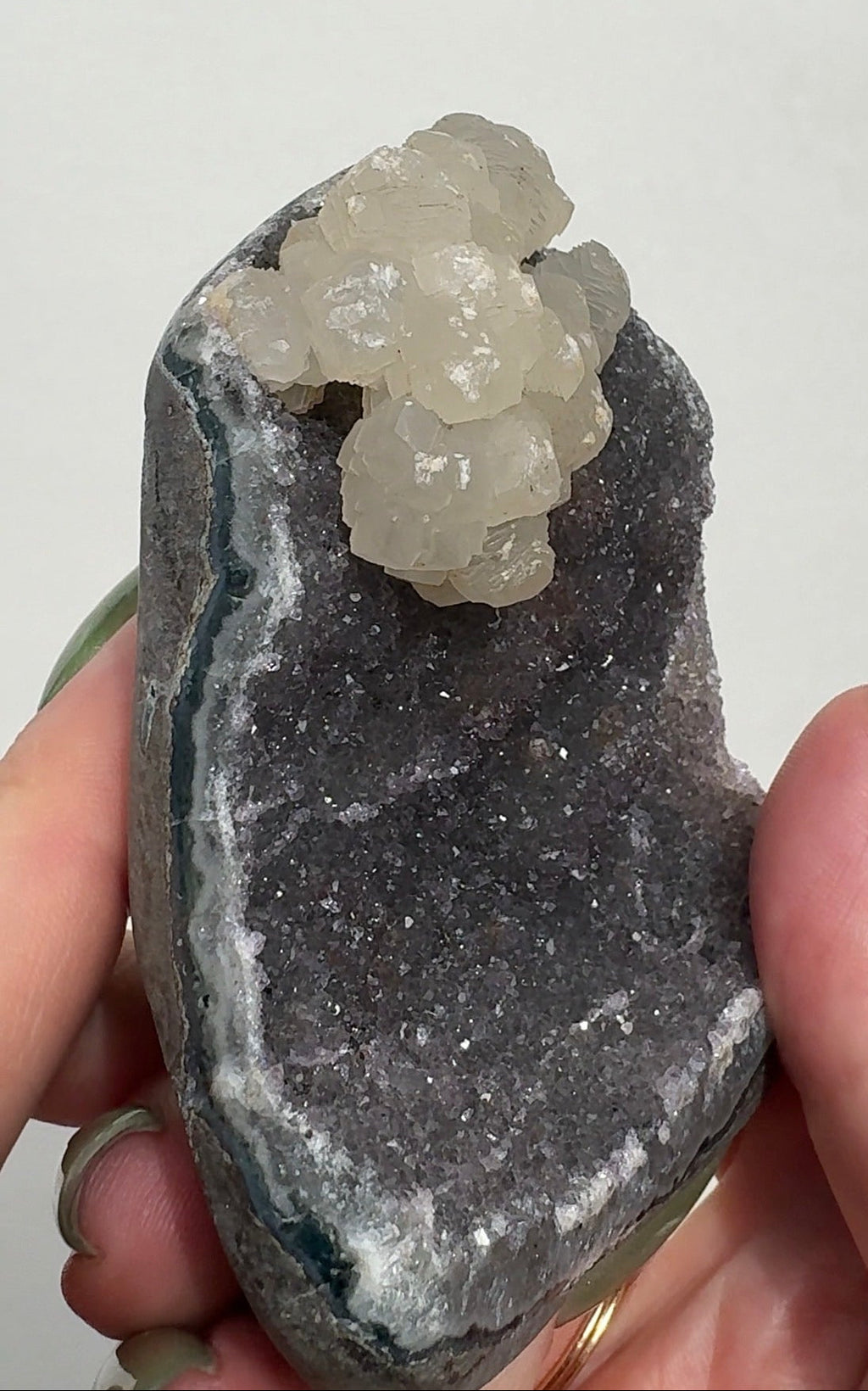 Uruguay Galaxy Amethyst with Calcite