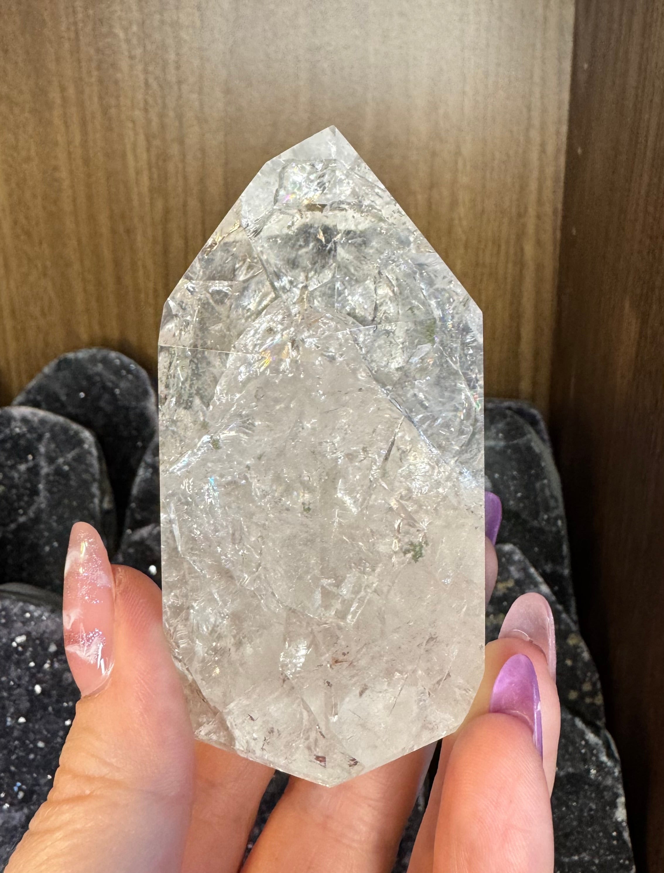 Crackle Quartz Mini Towers