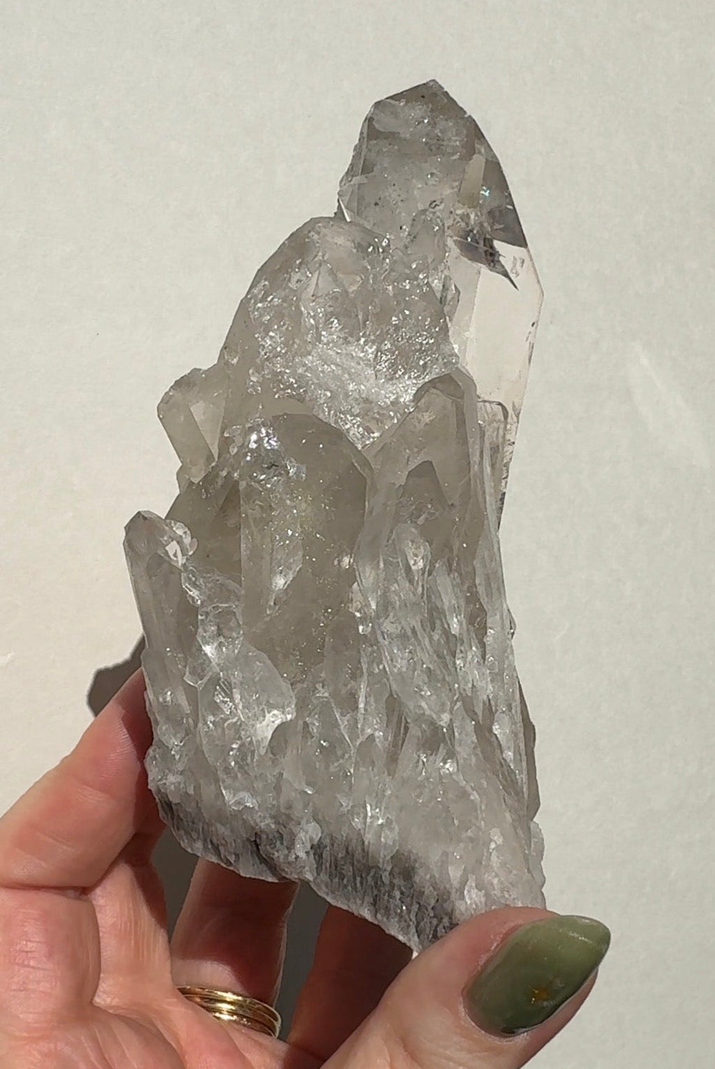 Quartz Cluster with Sugar Druzy