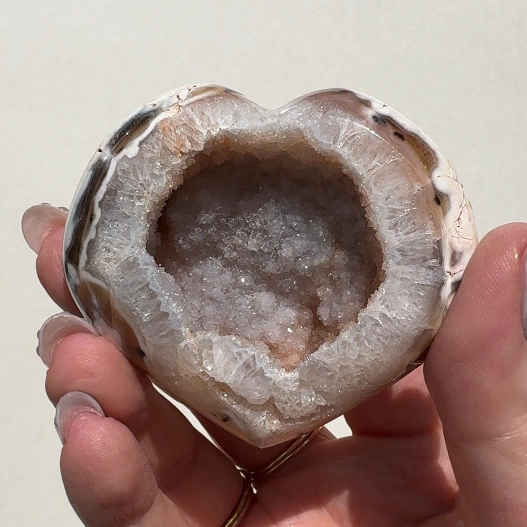 Druzy Agate Heart