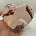 Druzy Pink Amethyst Heart