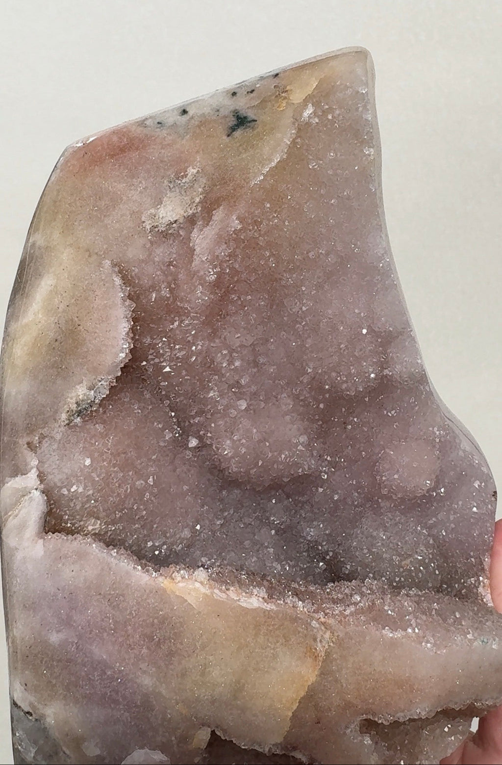 XL Druzy Pink Amethyst Freeform