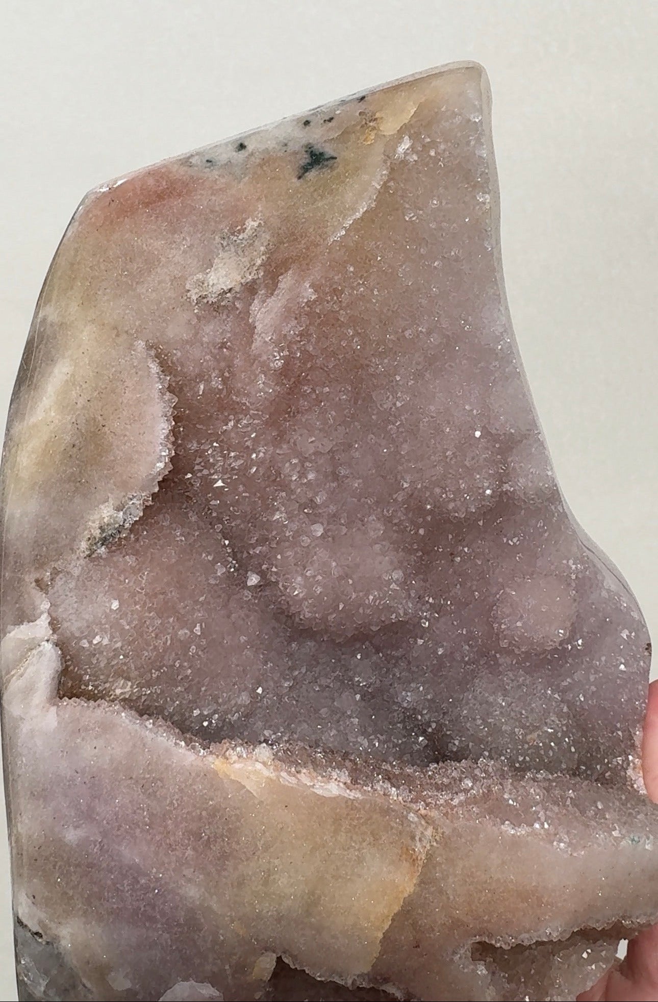XL Druzy Pink Amethyst Freeform