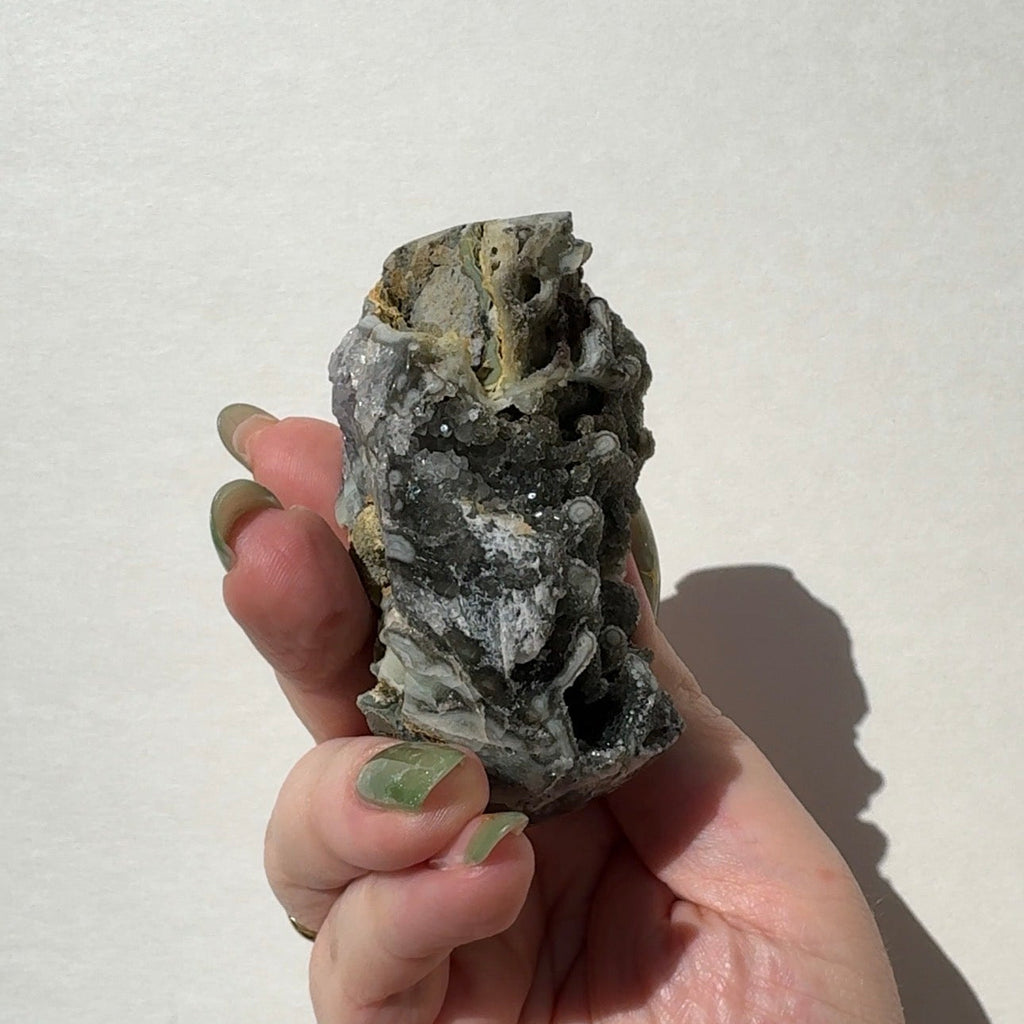 Green Amethyst Half Sphere Cutbase