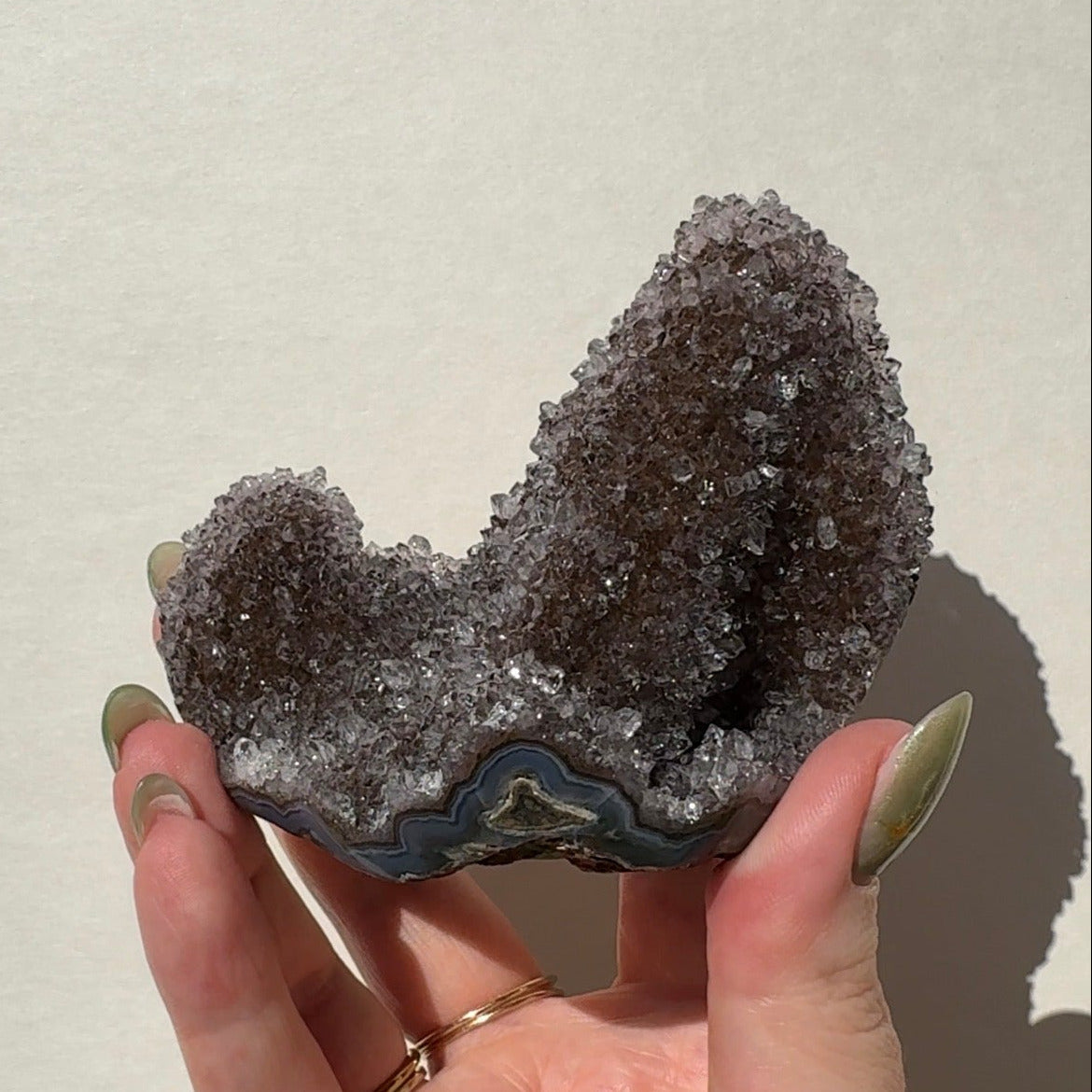 Druzy Uruguay Rainbow Amethyst Freeform