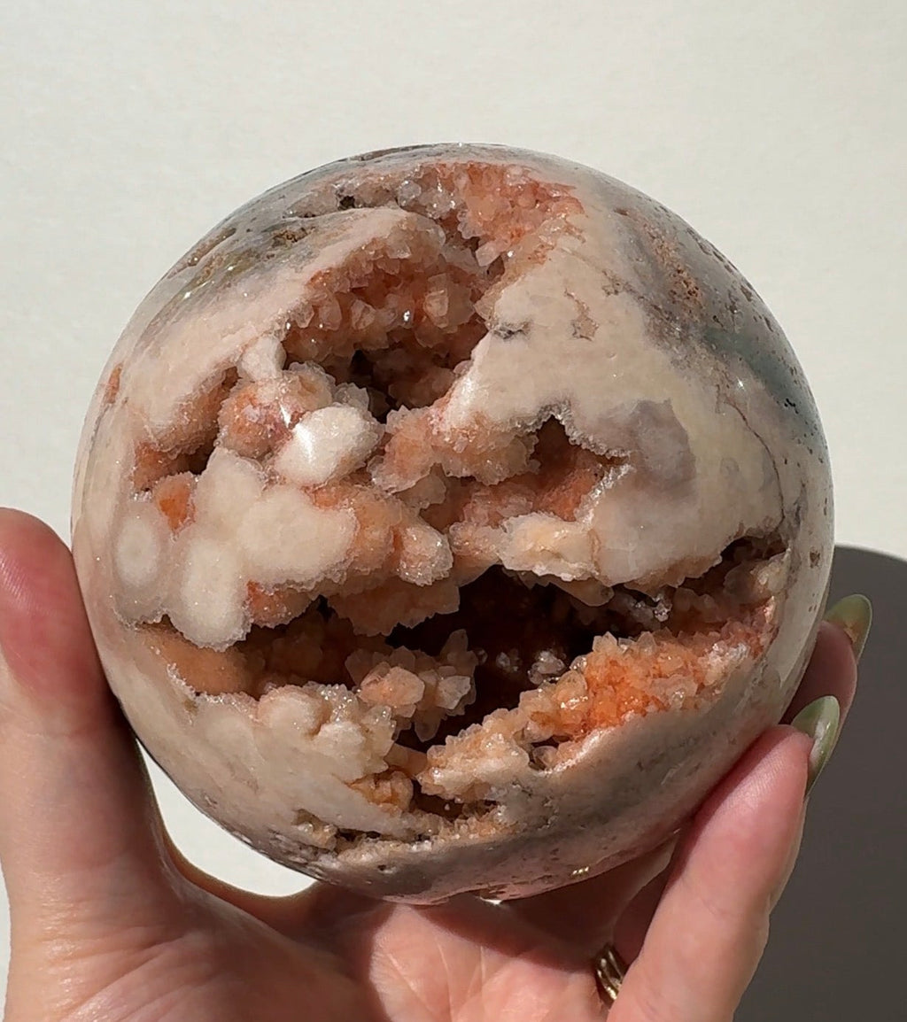 XL Druzy Pink Amethyst Sphere