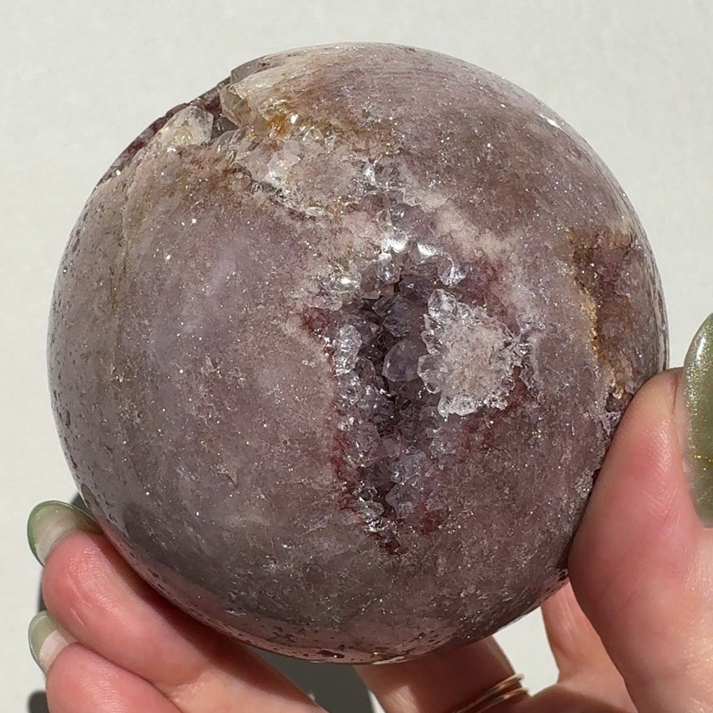 Druzy Pink Amethst Sphere