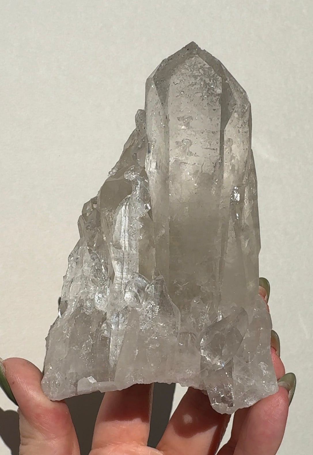Quartz Cluster with Sugar Druzy