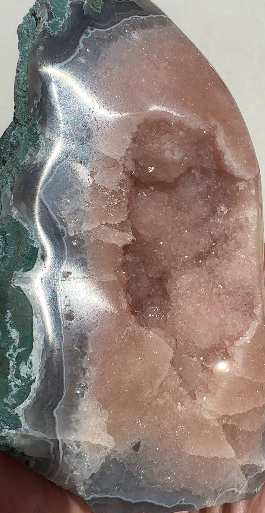 Druzy Pink Agate Freeform