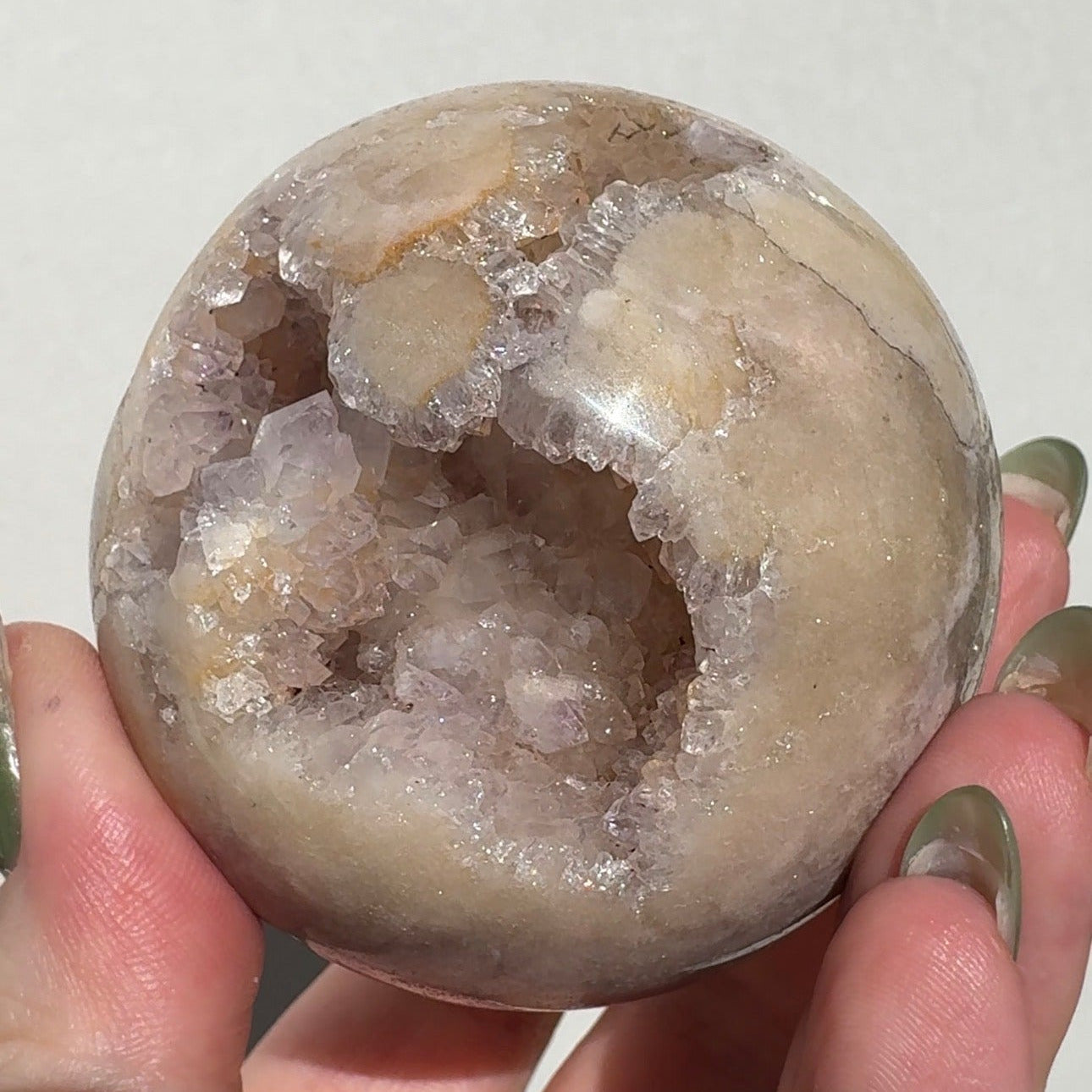 Druzy Pink Amethyst Sphere