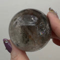Lodolite Quartz Sphere | C