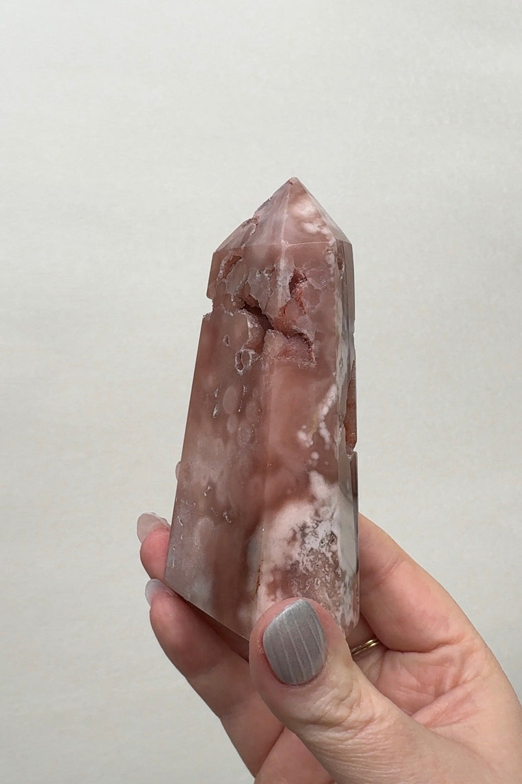 High Quality Druzy Pink Amethyst Tower