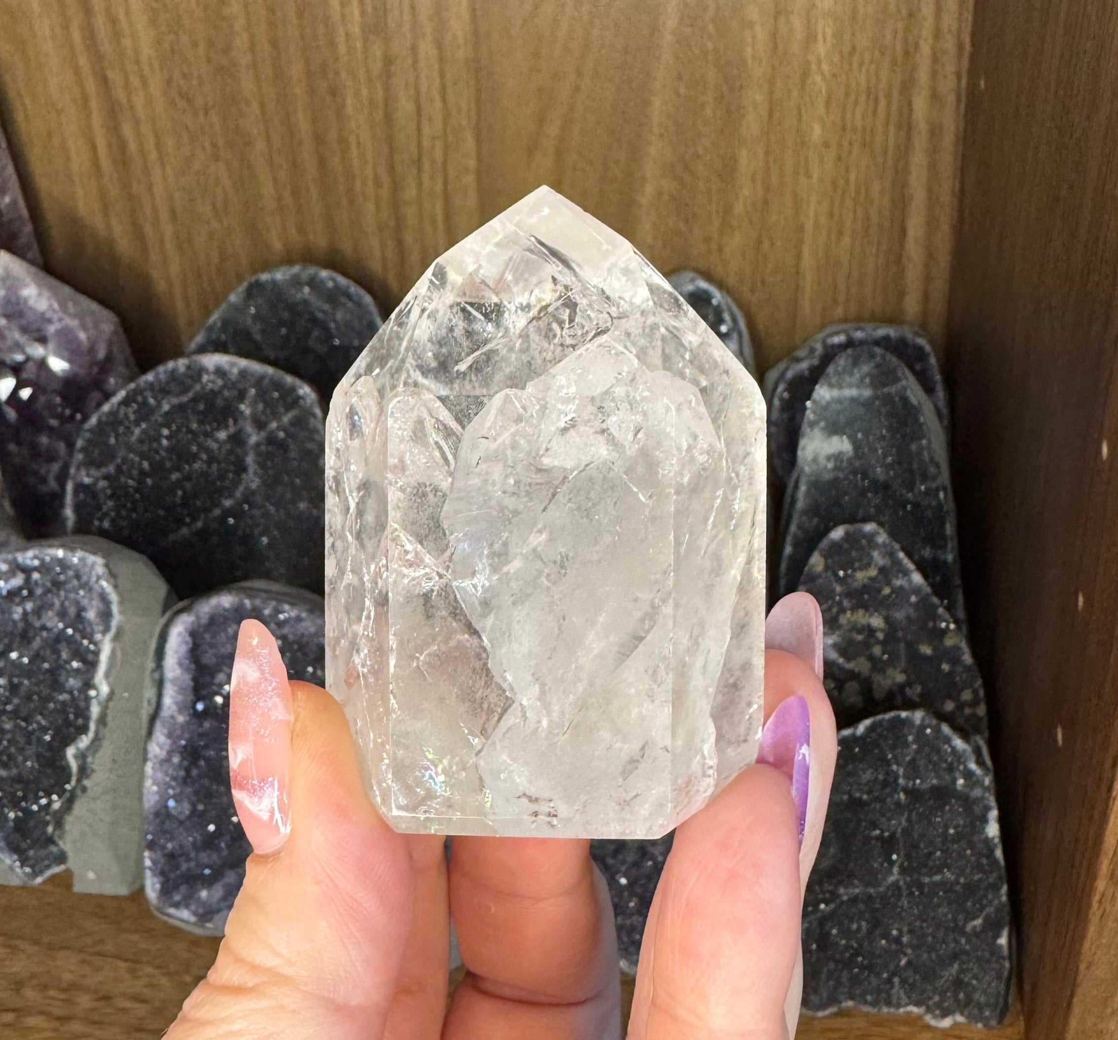 Crackle Quartz Mini Towers