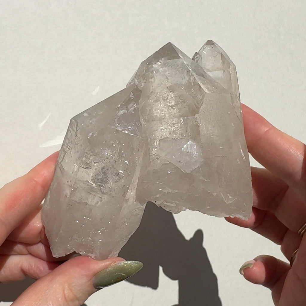 Quartz Cluster with Sugar Druzy