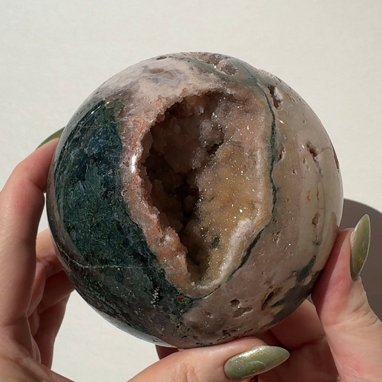 XL Druzy Pink Amethyst Sphere