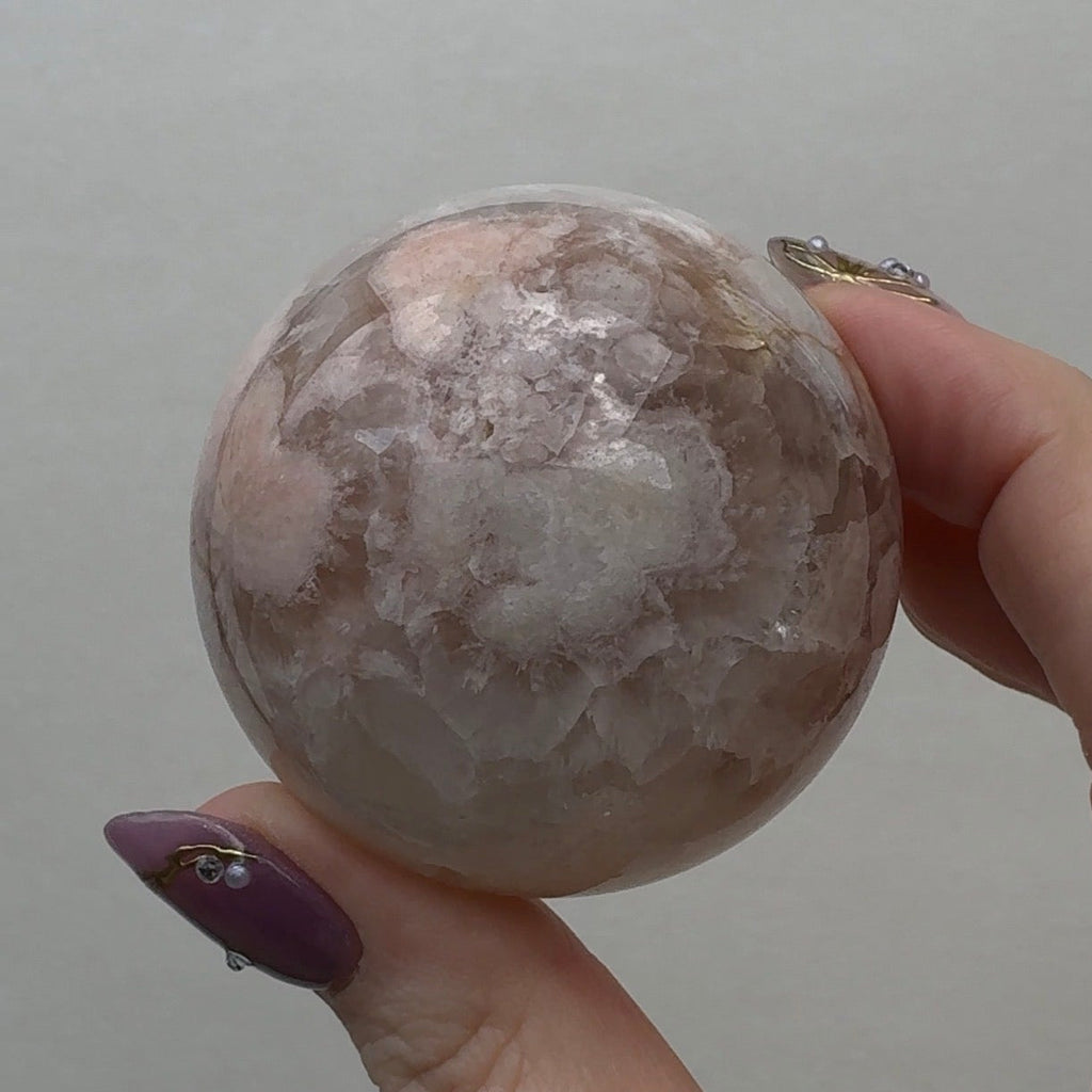 Flower Agate/Pink Amethyst Sphere | FP2