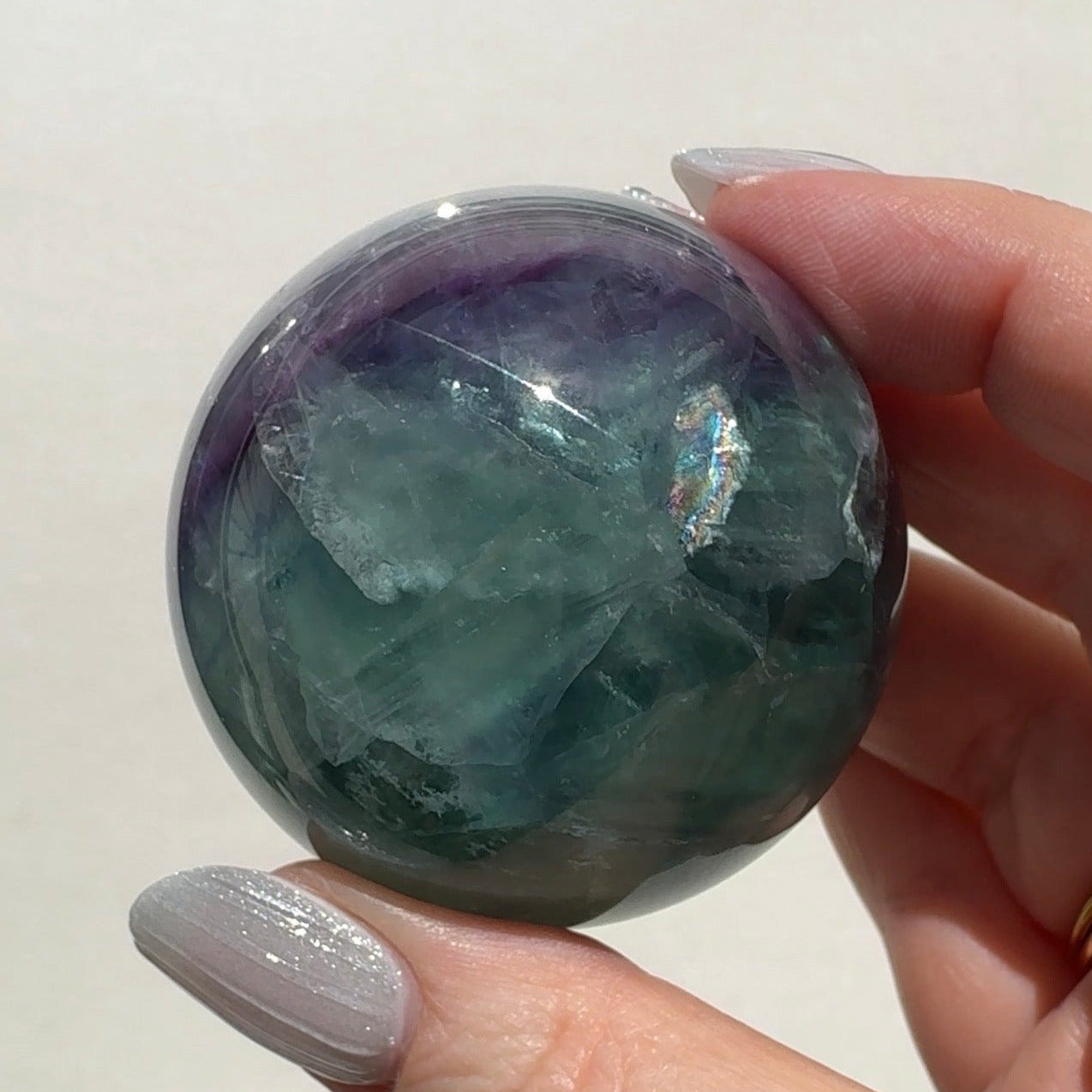 Rainbow Fluorite Sphere | B