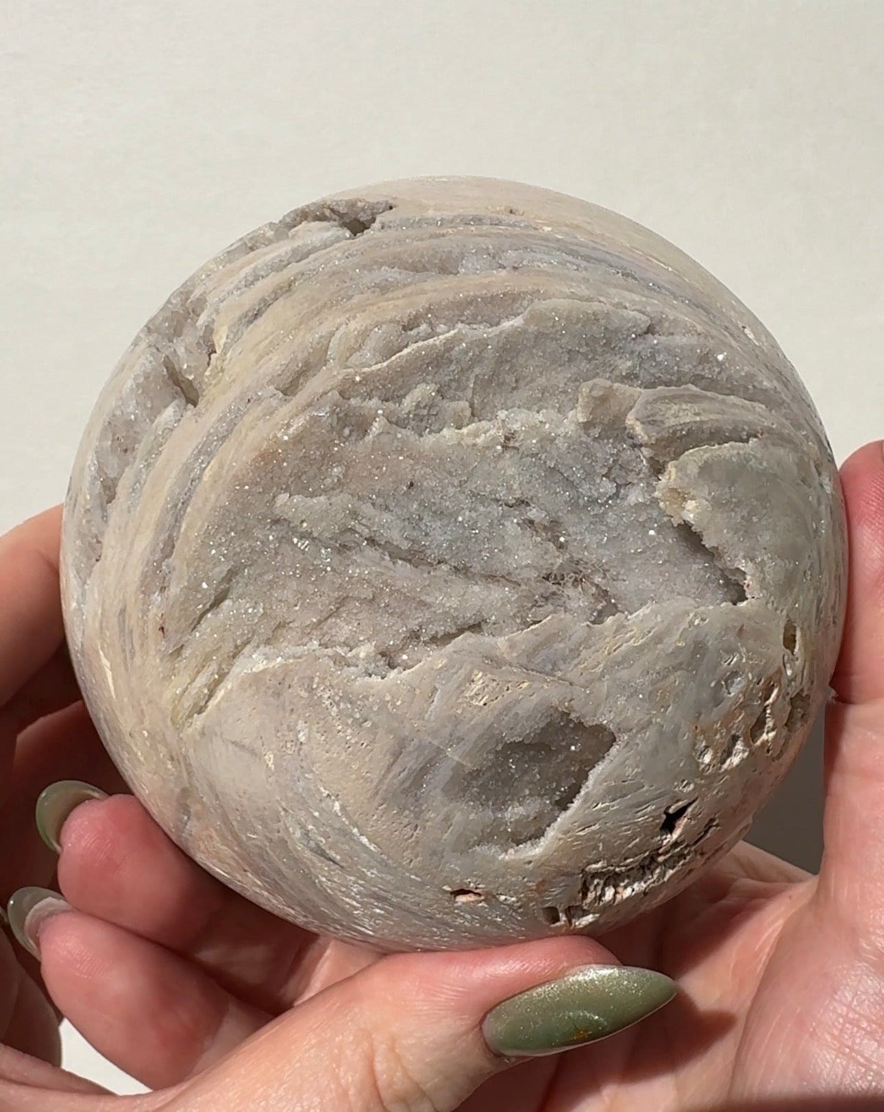 XL Druzy Pink Amethyst Sphere