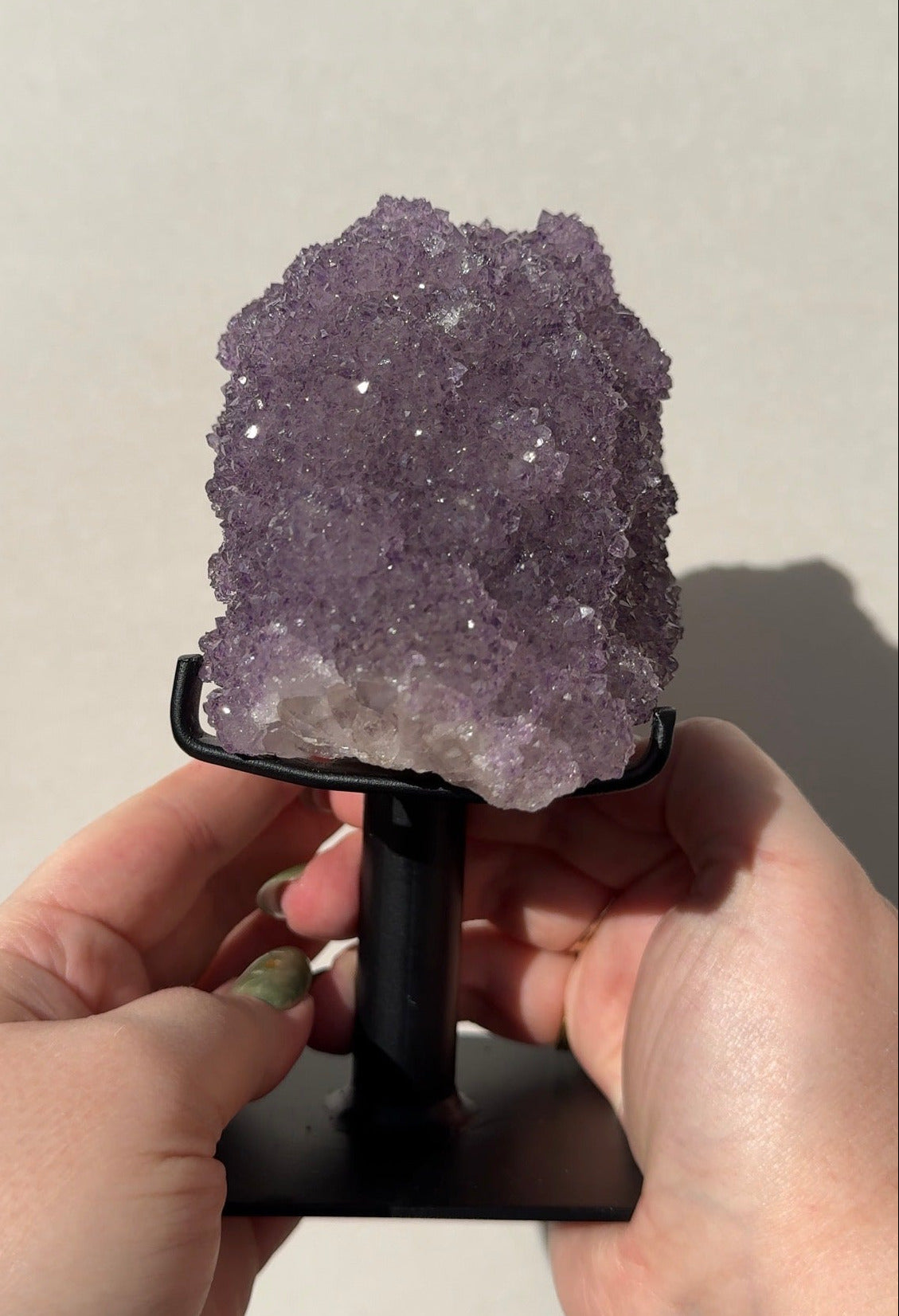 XL Double Sided Purple Amethyst Flower