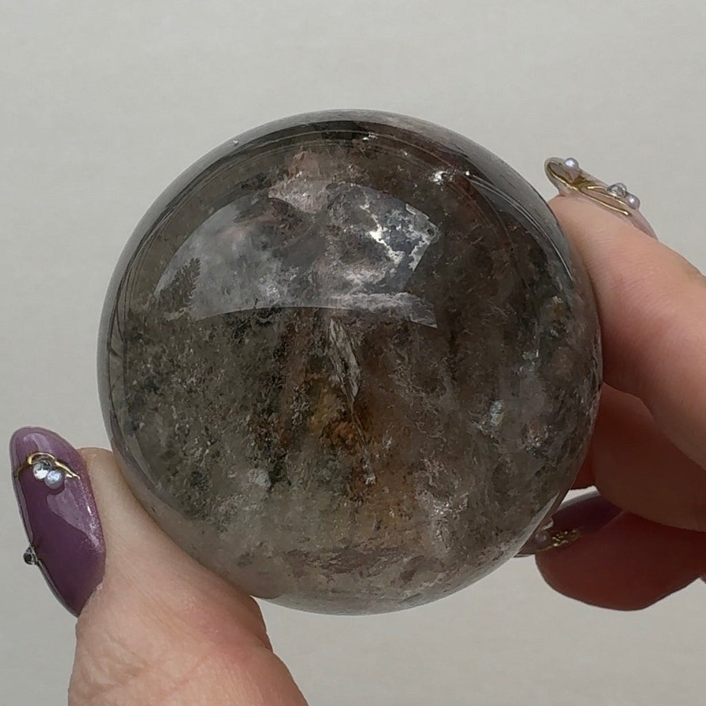 Lodolite Quartz Sphere | C