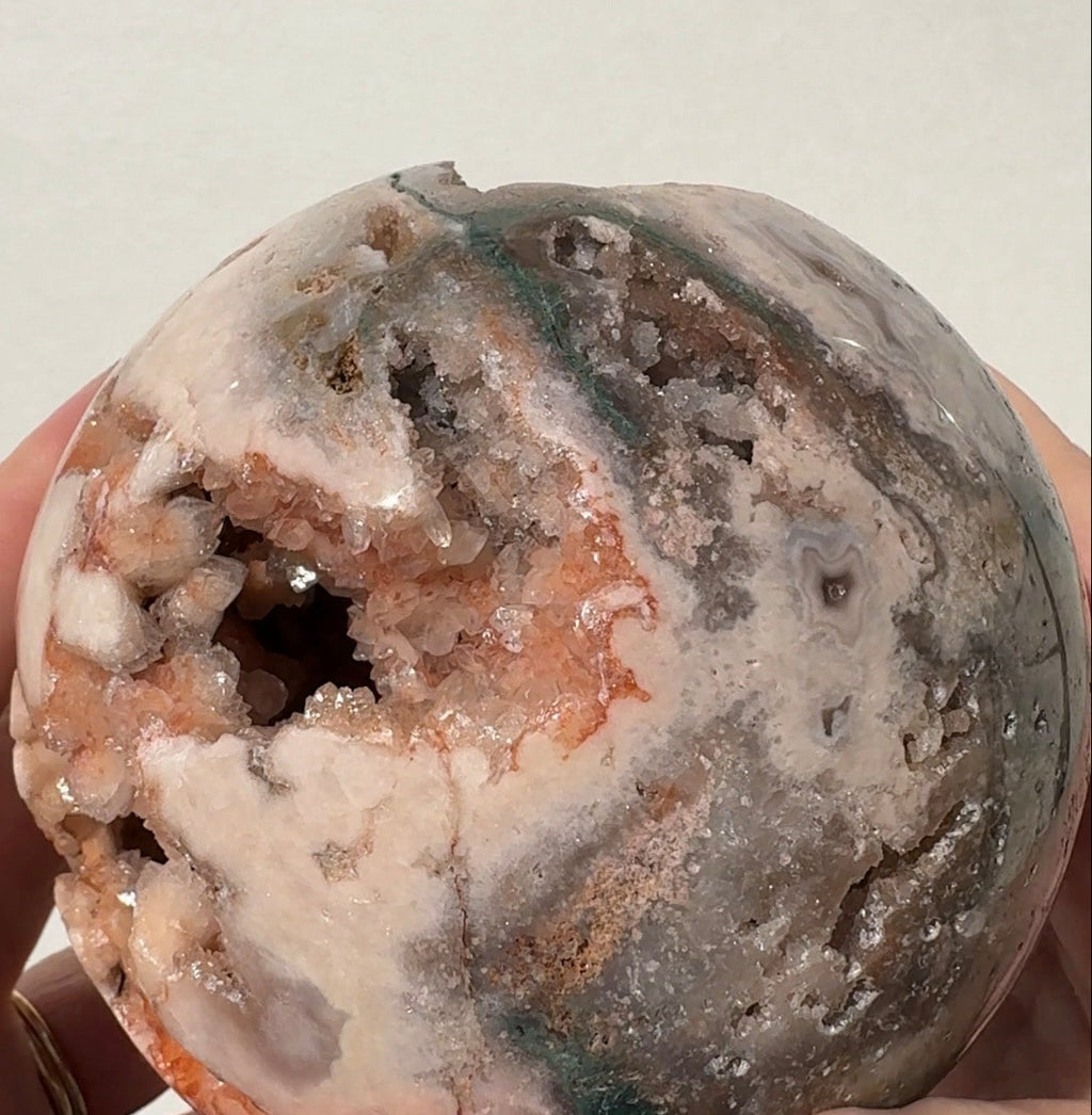 XL Druzy Pink Amethyst Sphere