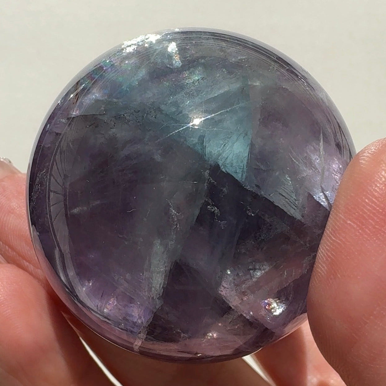 Rainbow Fluorite Sphere | C