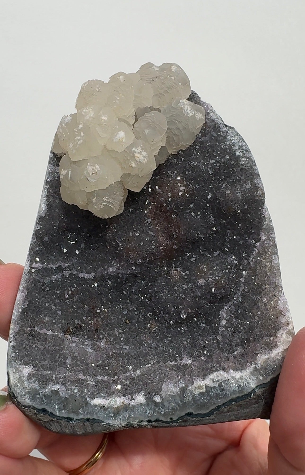 Uruguay Galaxy Amethyst with Calcite