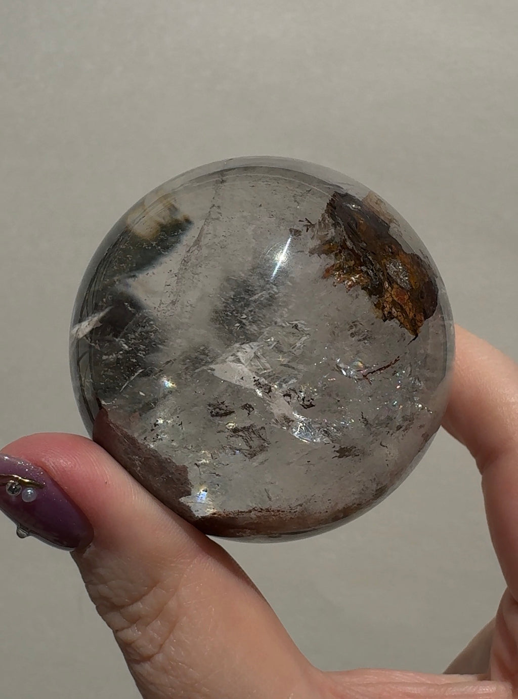 Lodolite Quartz Sphere | A