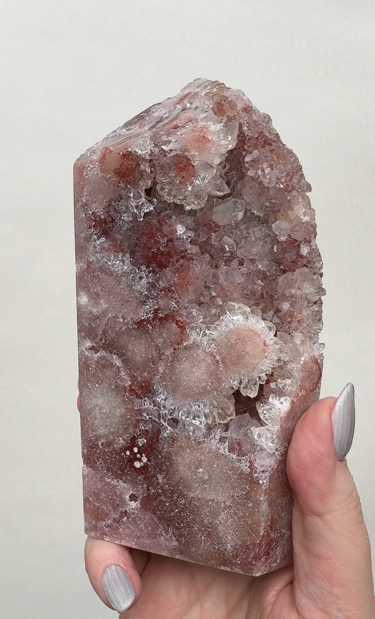 XL High Quality Druzy Pink Amethyst Tower