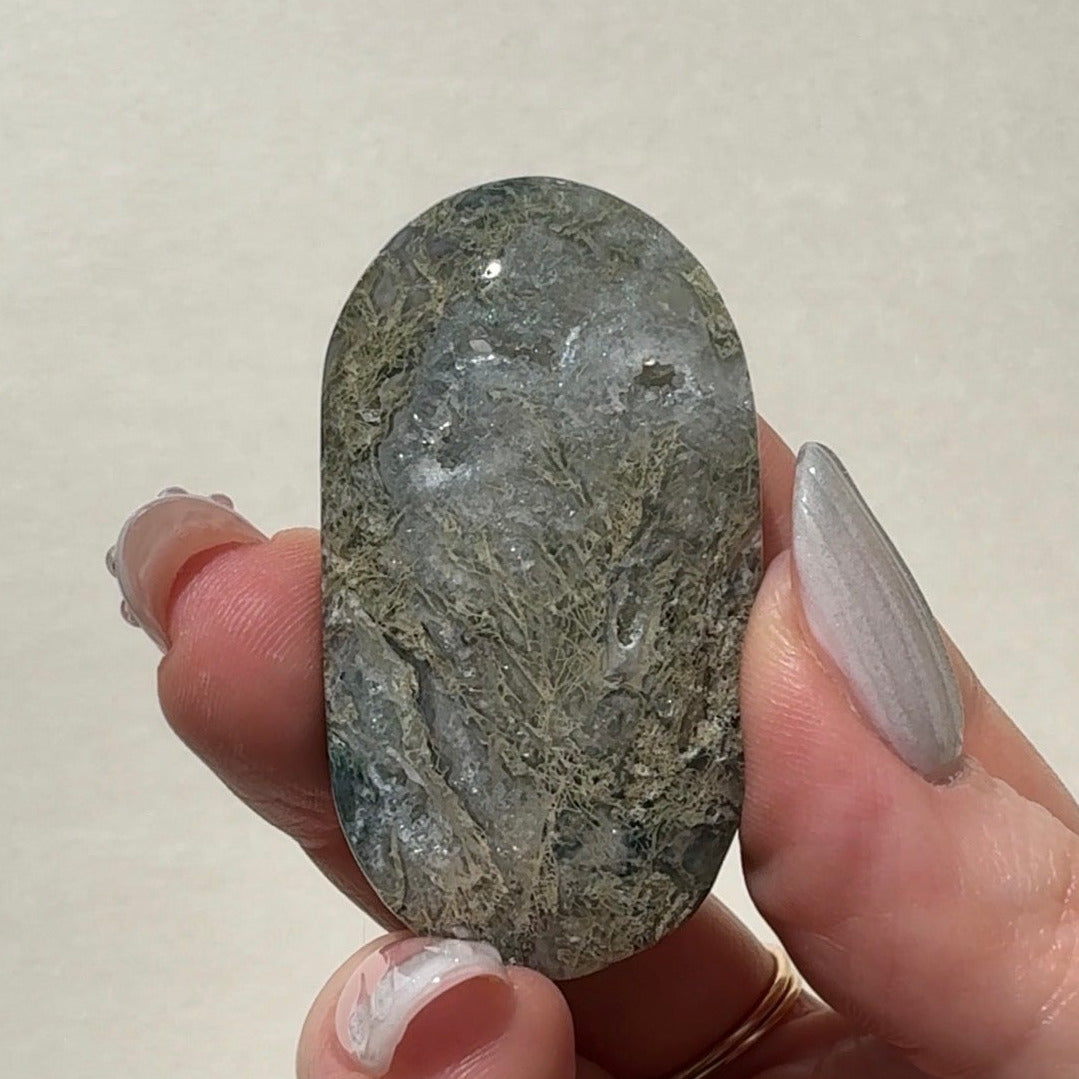 Moss Agate Palmstone | G