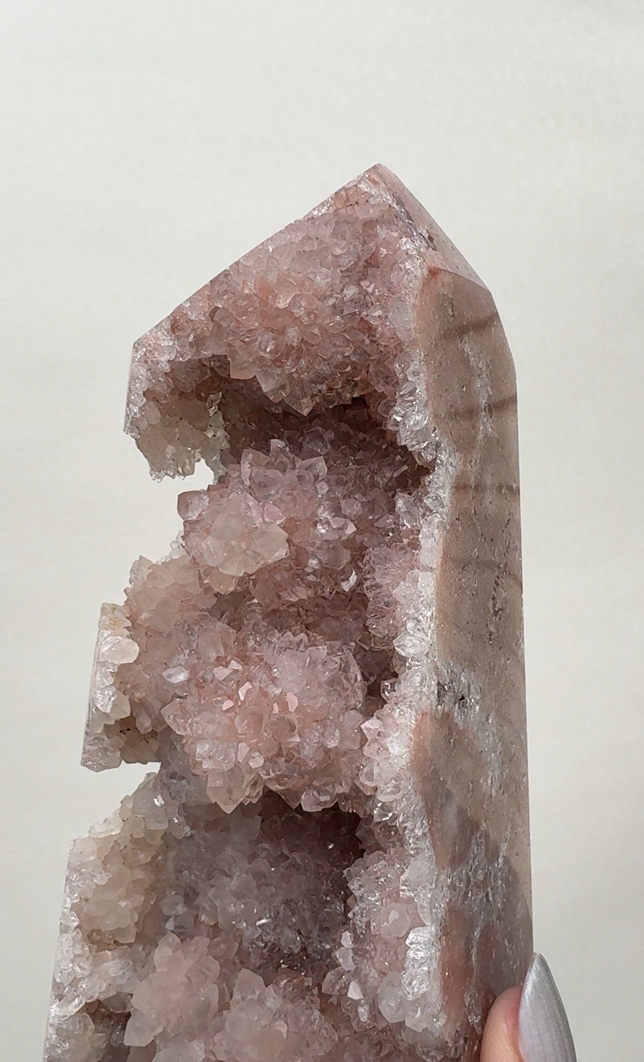 XL High Quality Druzy Pink Amethyst Tower
