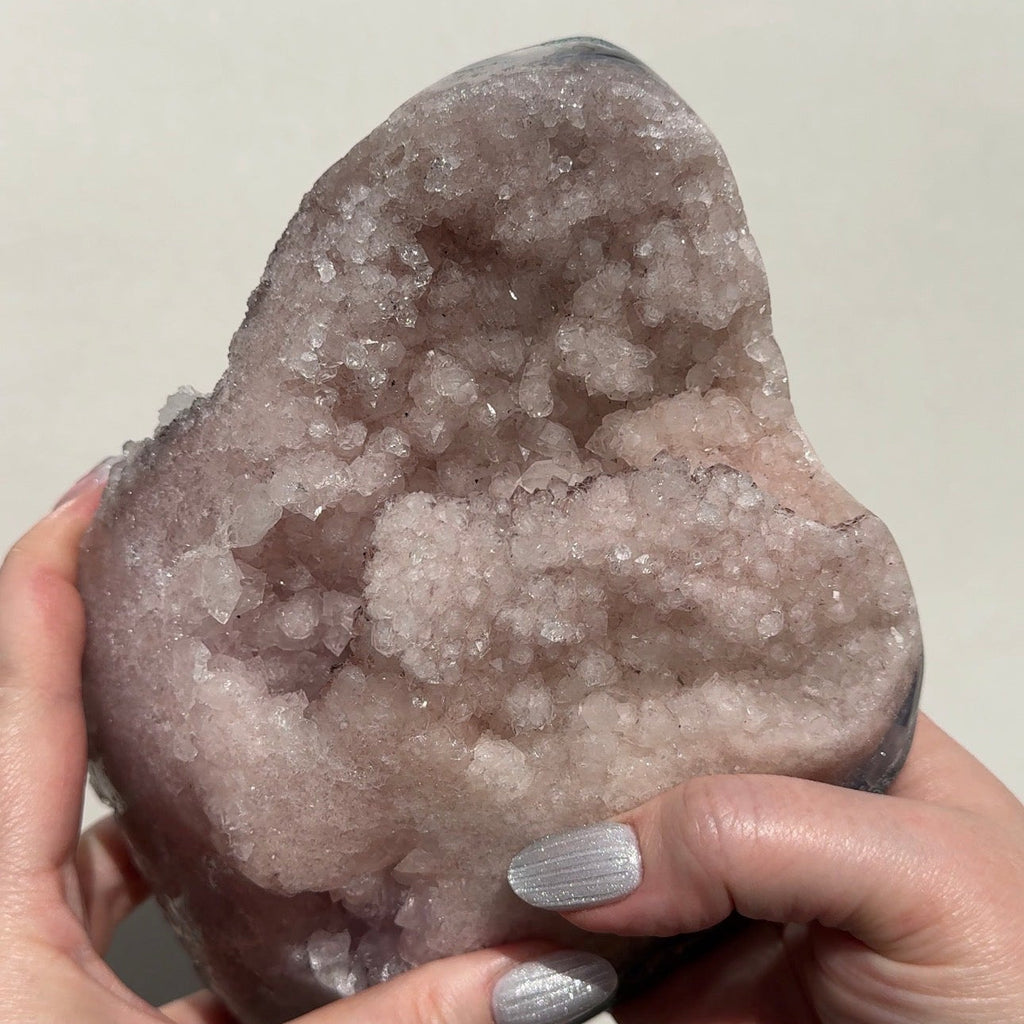 XL Druzy Pink Amethyst Freeform