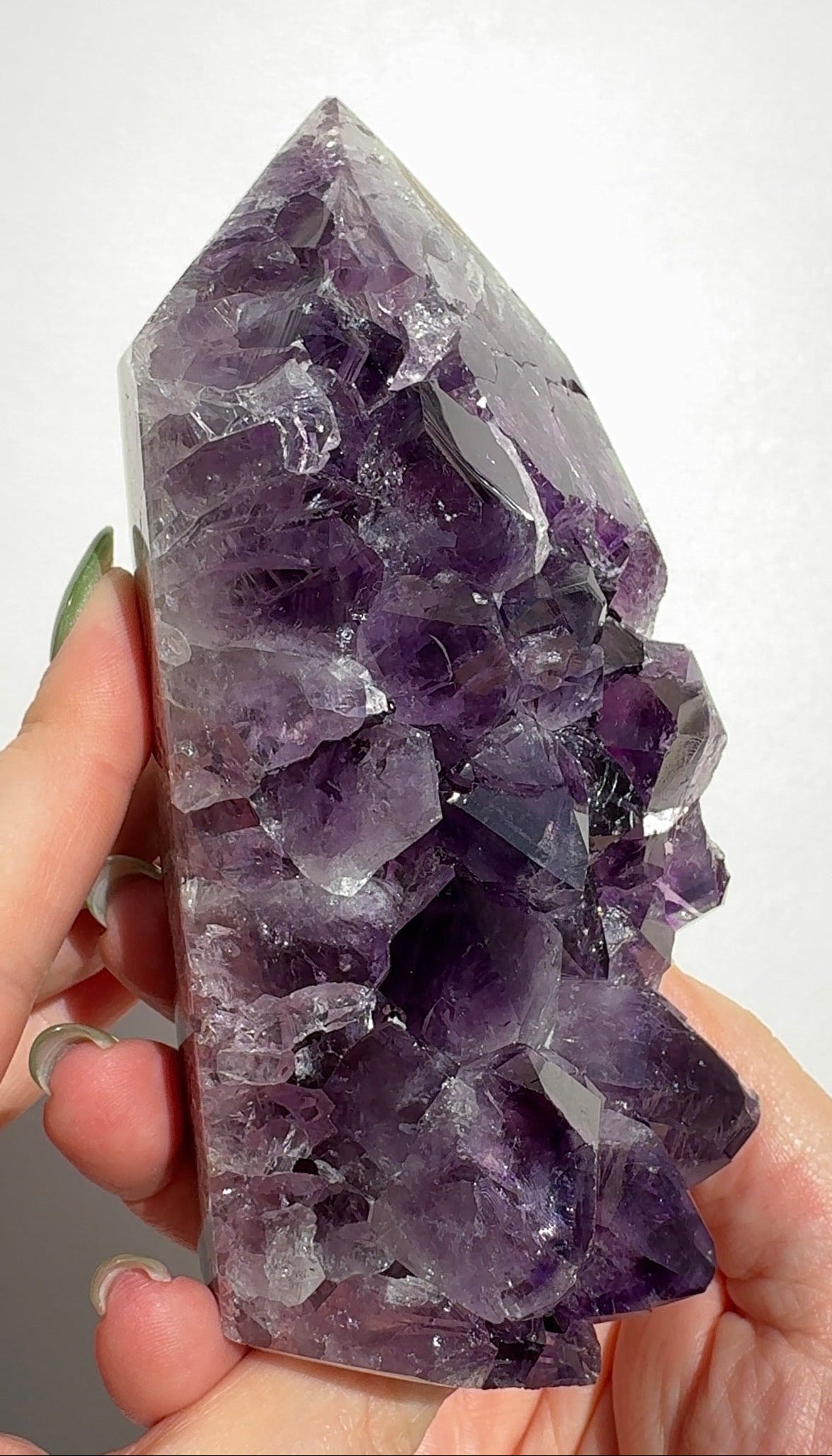 High Quality Purple Amethyst Tower