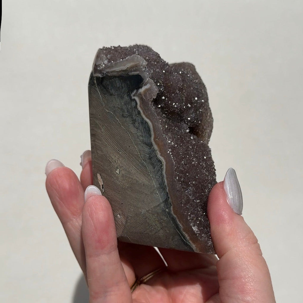 Uruguay Rainbow Amethyst Cutbase
