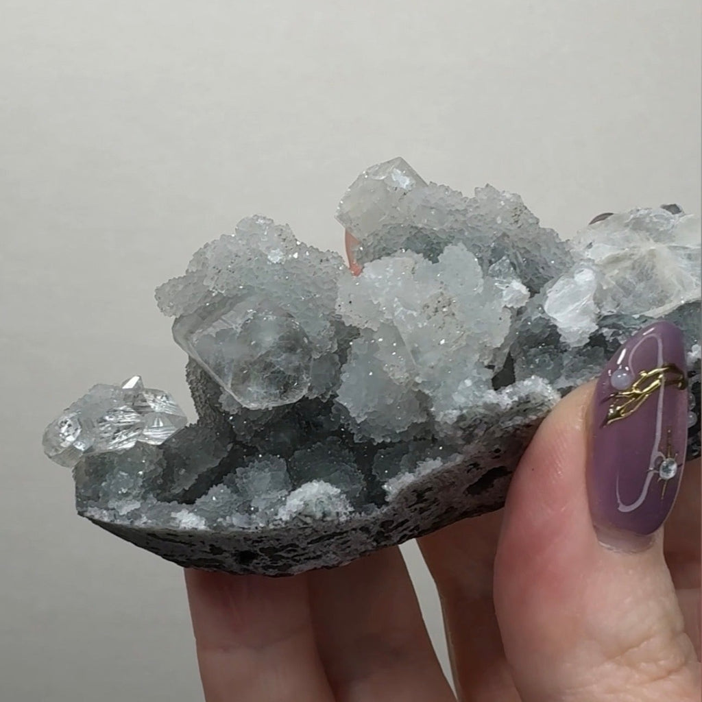Diamond Apophyllite on Chalcedony | C4