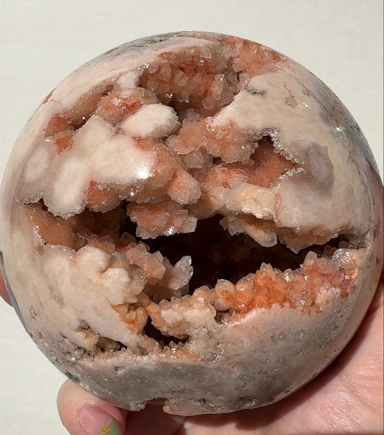 XL Druzy Pink Amethyst Sphere