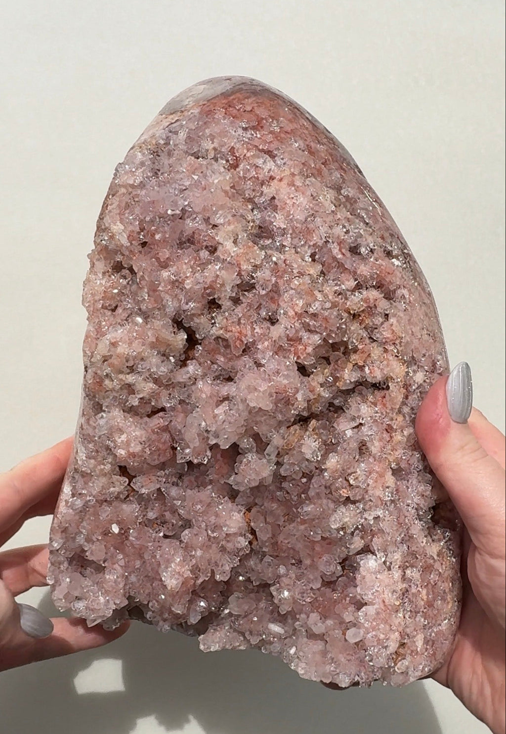 XL Druzy Pink Amethyst Freeform