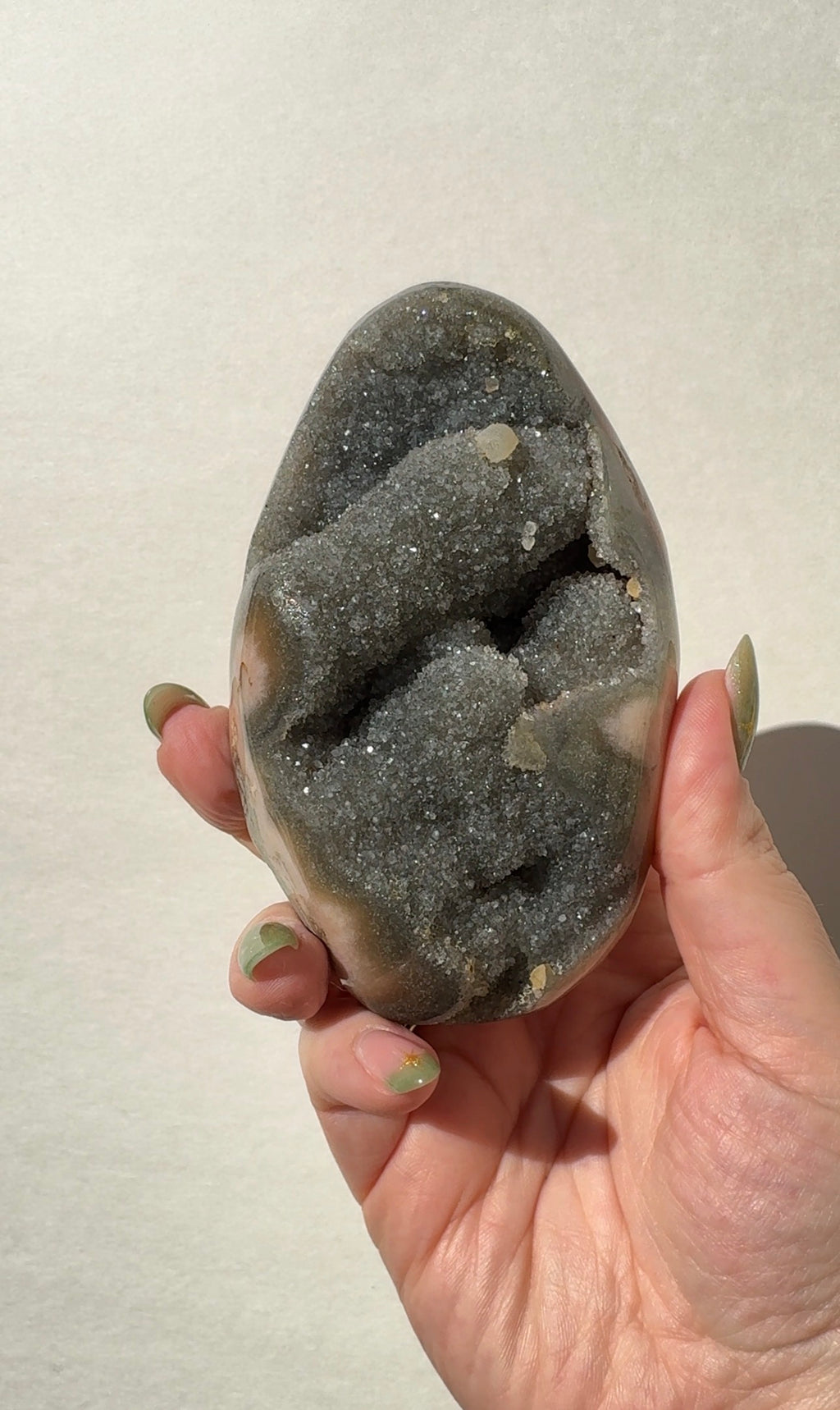 Uruguay Rainbow Amethyst with Calcite