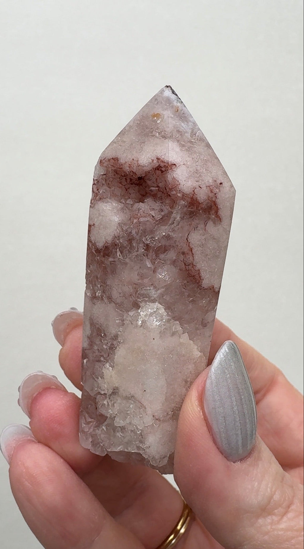 High Quality Druzy Pink Amethyst Tower