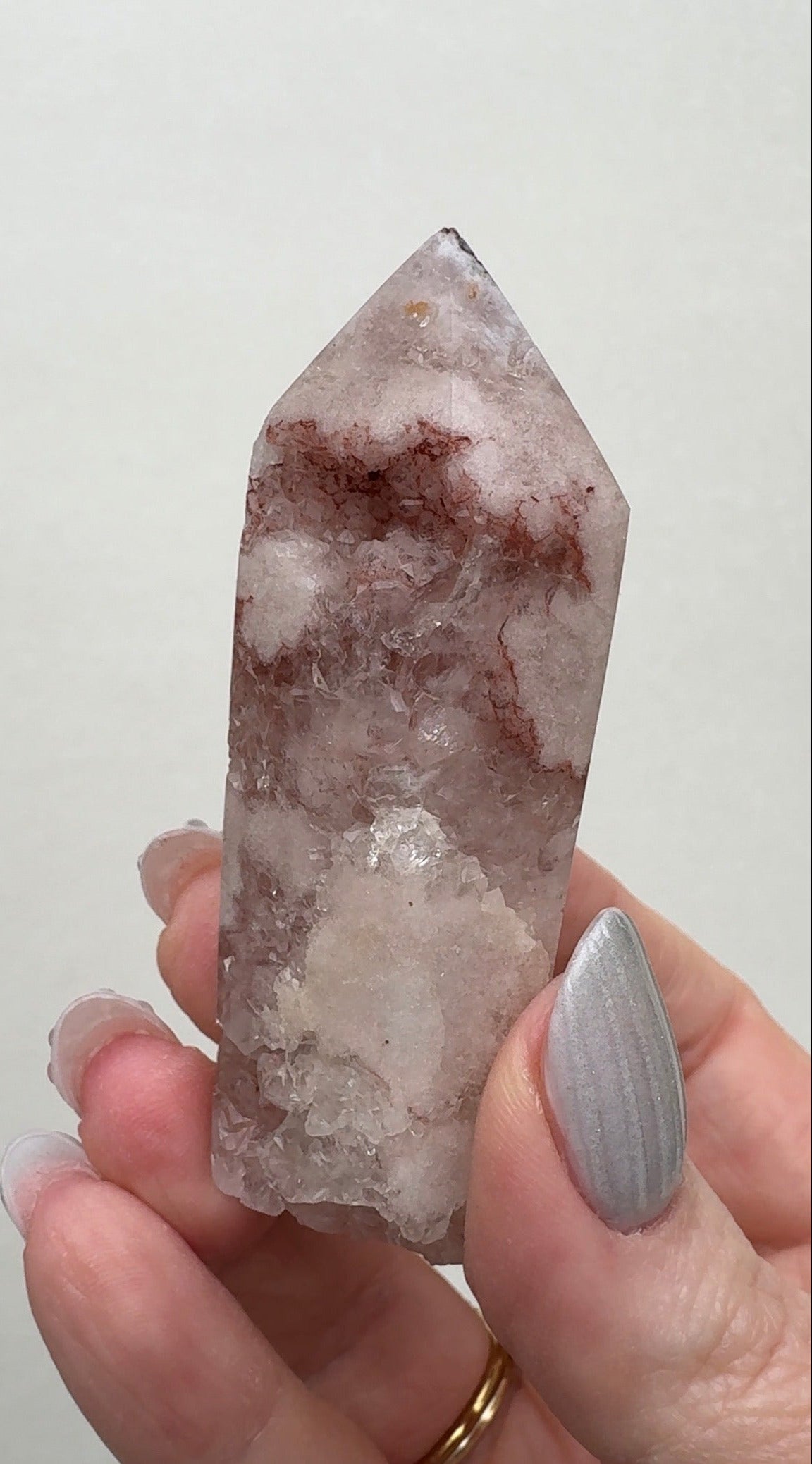 High Quality Druzy Pink Amethyst Tower