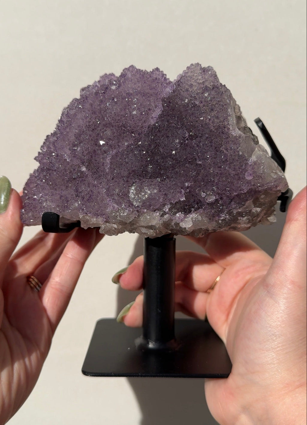 XL Double Sided Purple Amethyst Flower