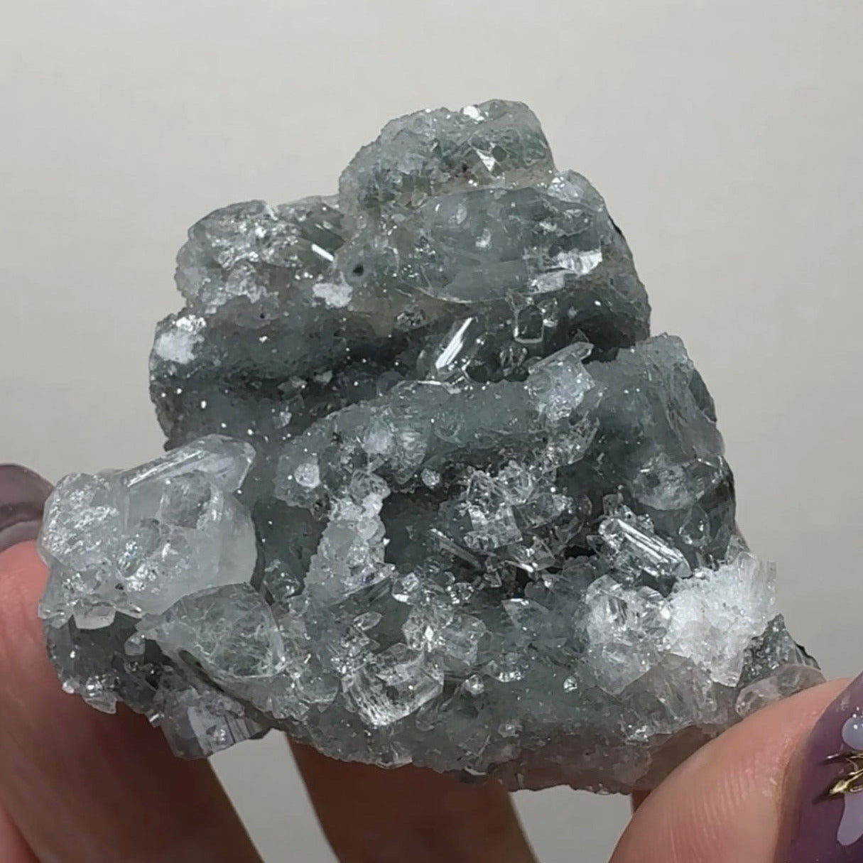 Diamond Apophyllite on Chalcedony | A18