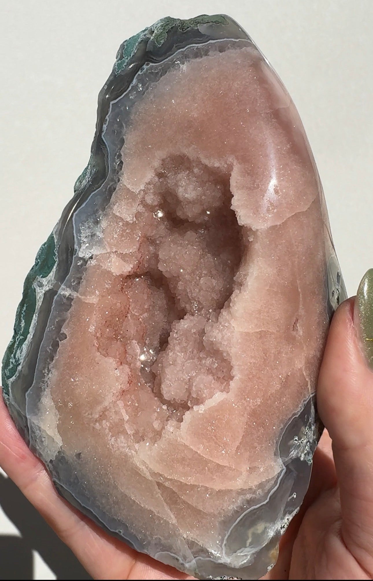 Druzy Pink Agate Freeform