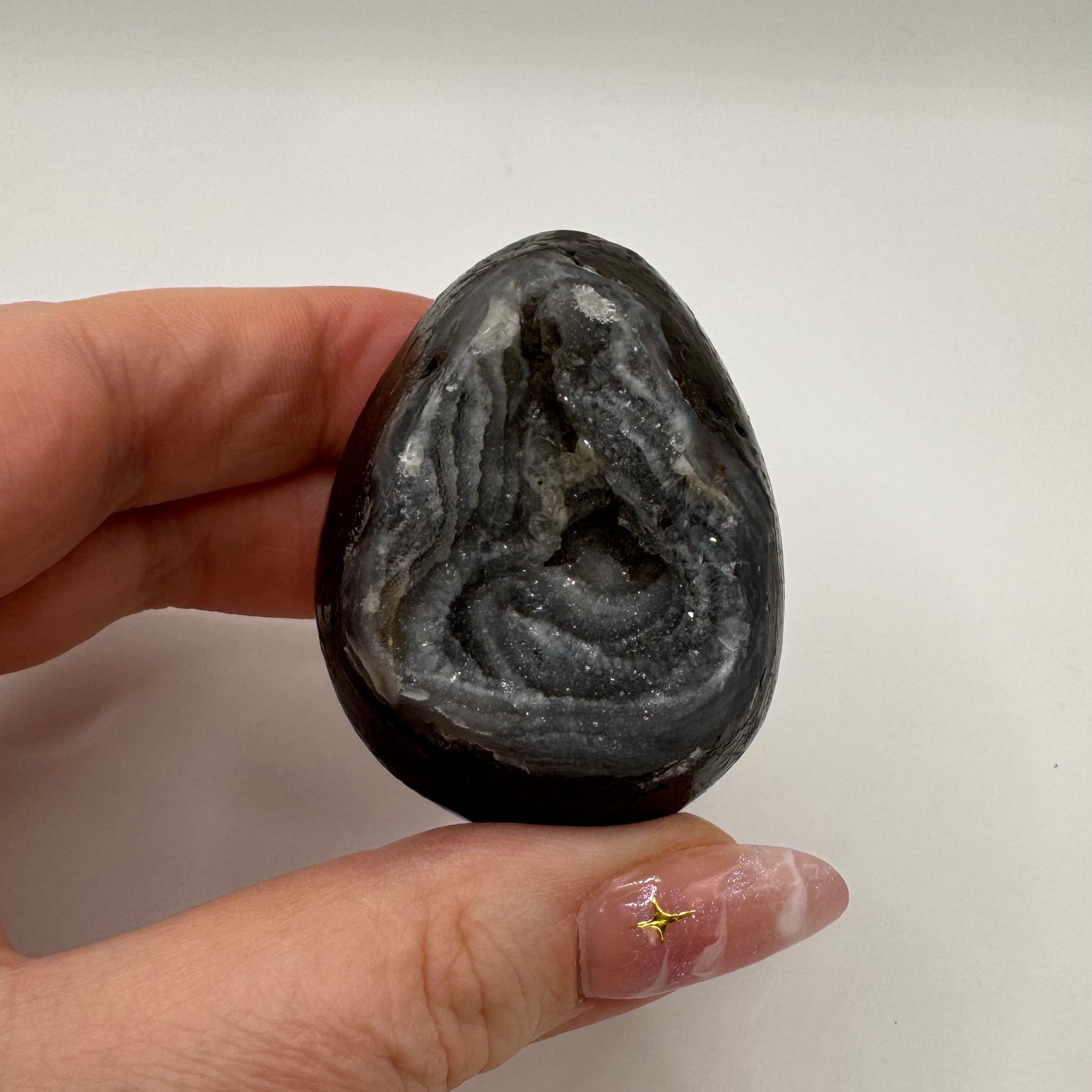 Druzy Chalcedony Egg
