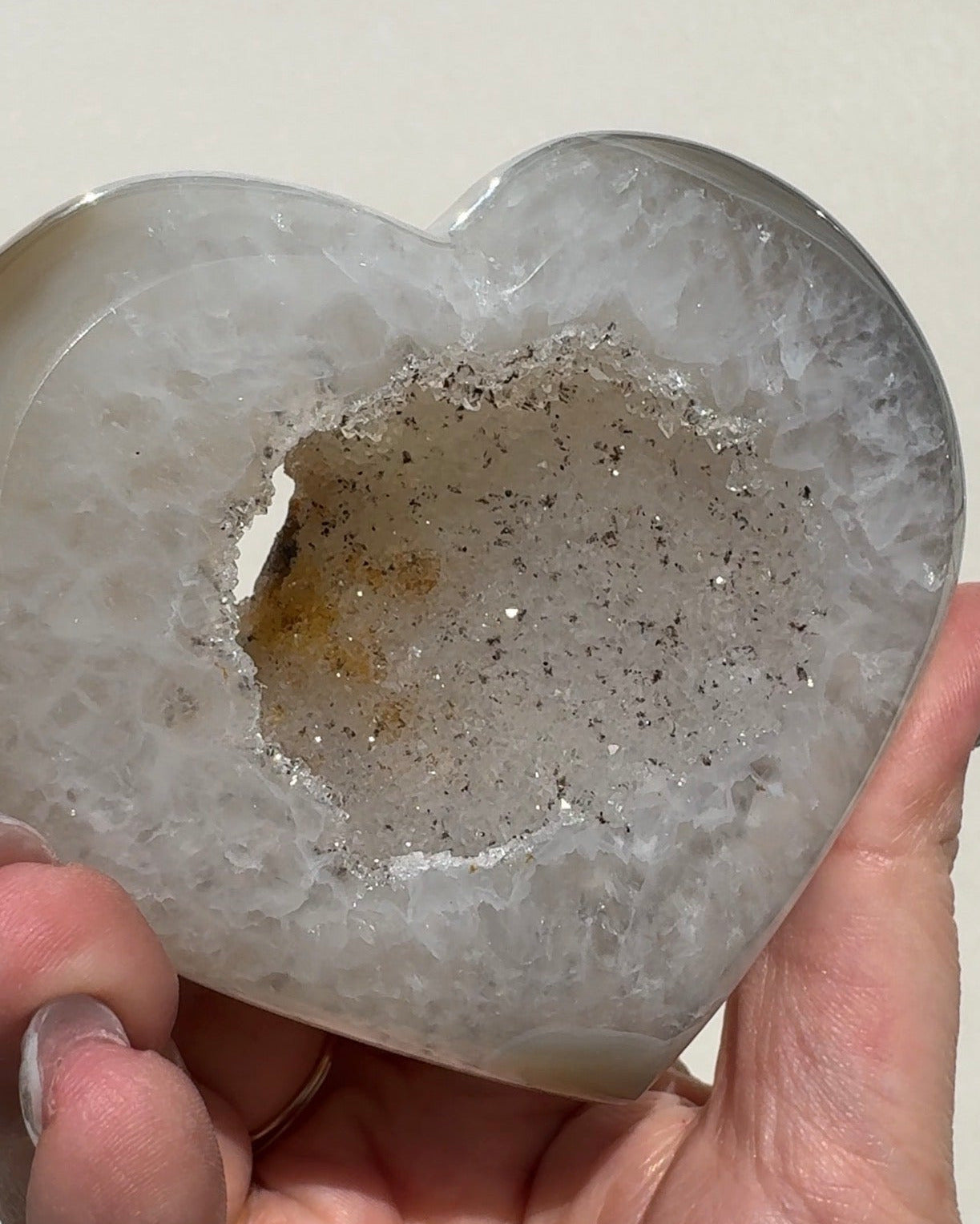 Druzy Agate Heart
